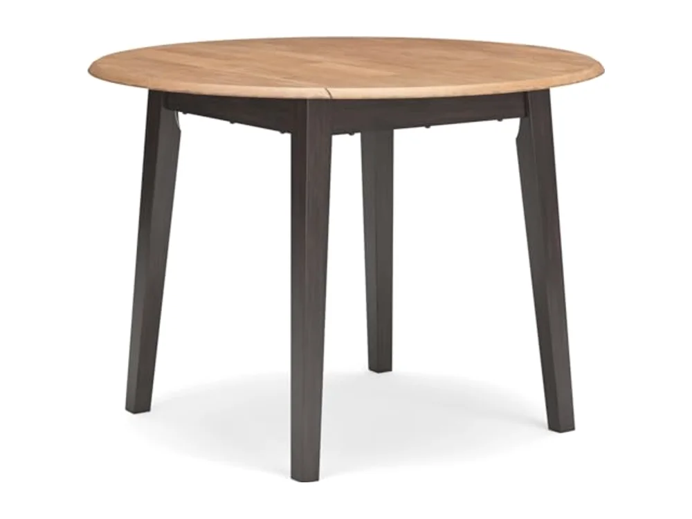 1-Piece Round Drop Leaf Dining Table