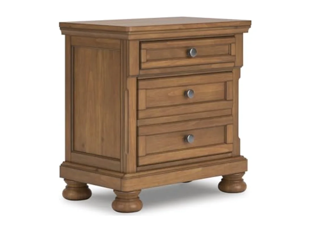 2-Drawer Wood Nightstand