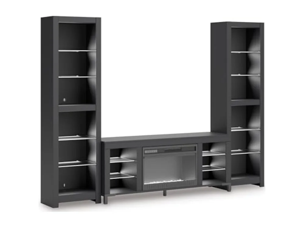 3-Piece Entertainment Center with Fireplace