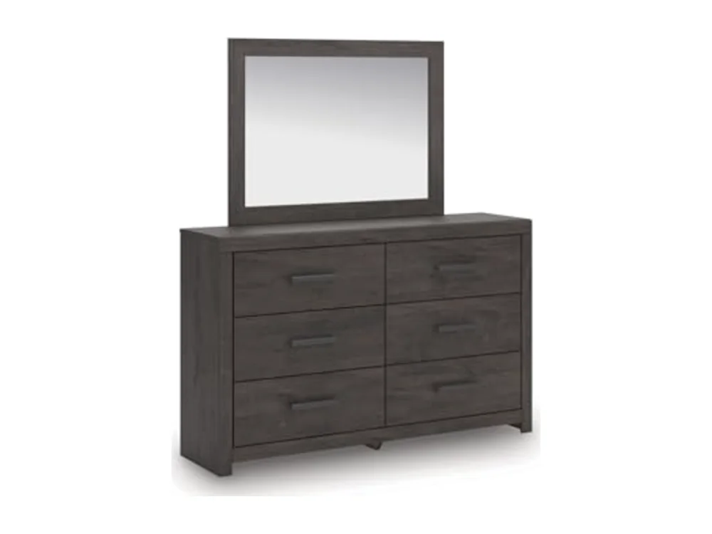 6 Drawer Bedroom Dresser and Mirror