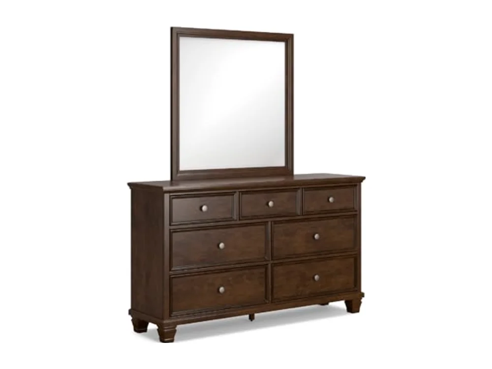 7-Drawer Bedroom Dresser and Mirror