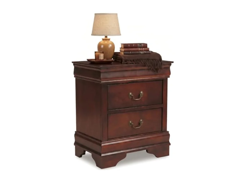 Alisdair Traditional 2 Drawer Nightstand