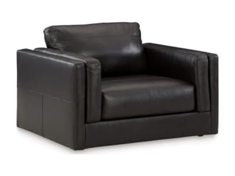 Amiata Modern Leather Match Upholstered Oversized Chair