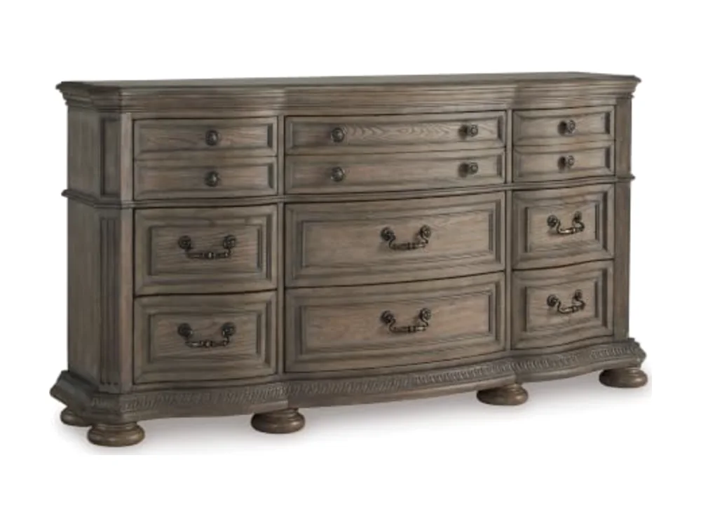 Ardenfield Traditional 74" W 9 Drawer Dresser