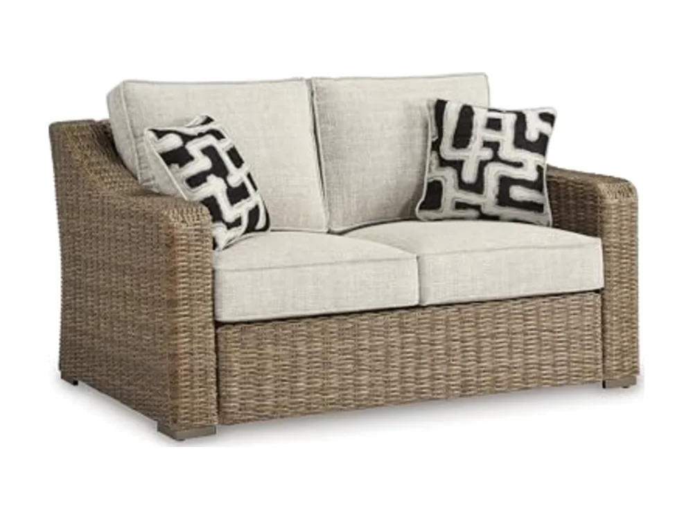 Beachcroft Outdoor Loveseat with High-Performance Nuvella