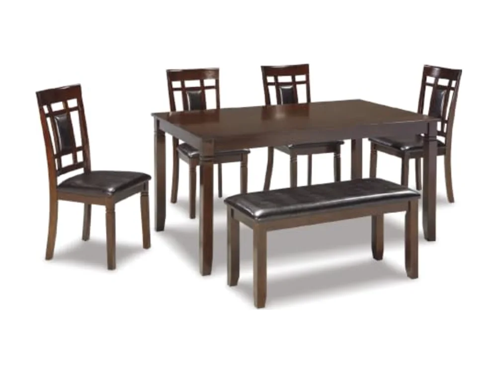 Bennox 6 Piece Dining Set with Upholstered Bench