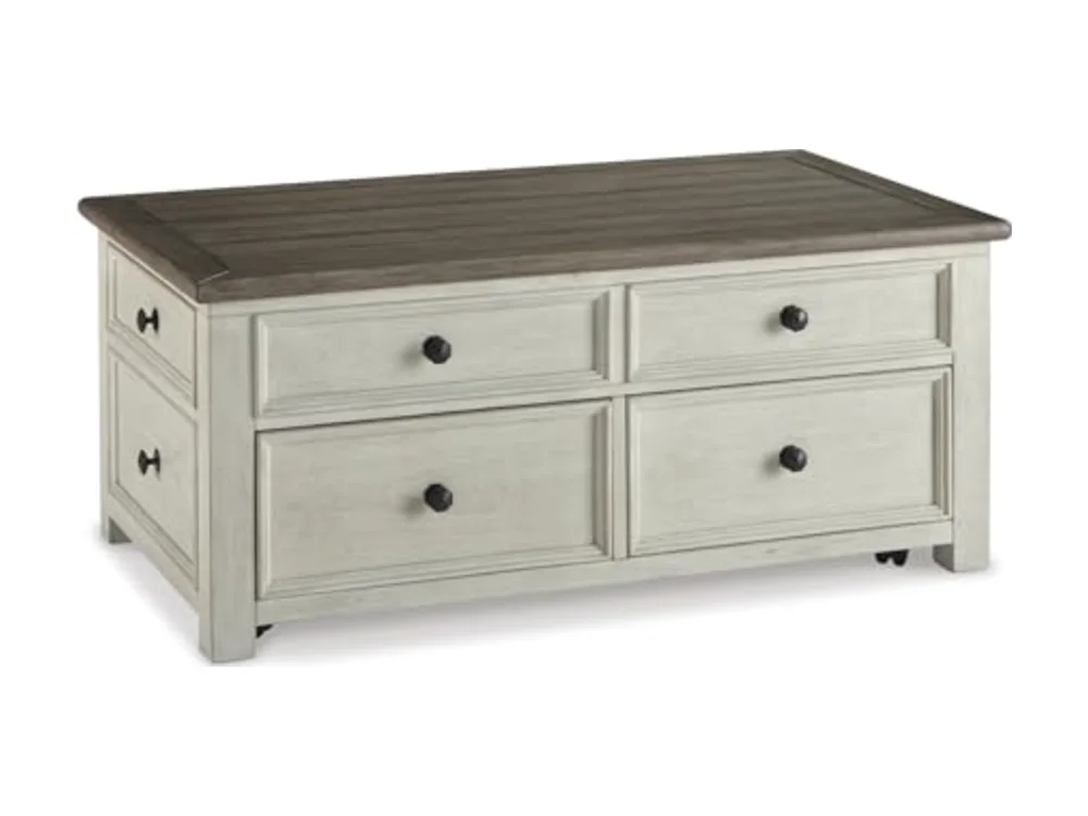 Bolanburg Lift-Top Coffee Table with Storage Two-Tone Rustic