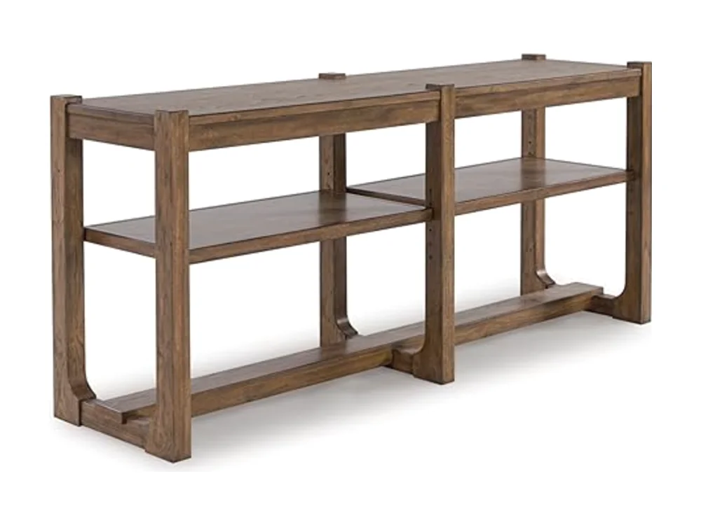 Cabalynn Farmhouse Sofa Table with 2 Adjustable Shelves