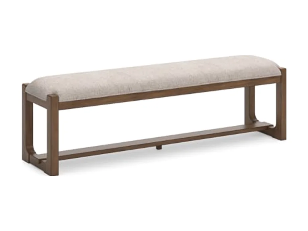 Cabalynn Farmhouse Upholstered Dining Bench