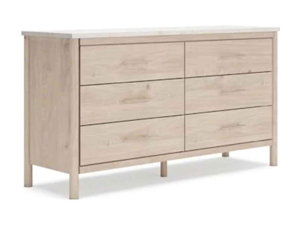 Cadmori Casual Bohemian Dresser with Post Legs and 6 Drawers