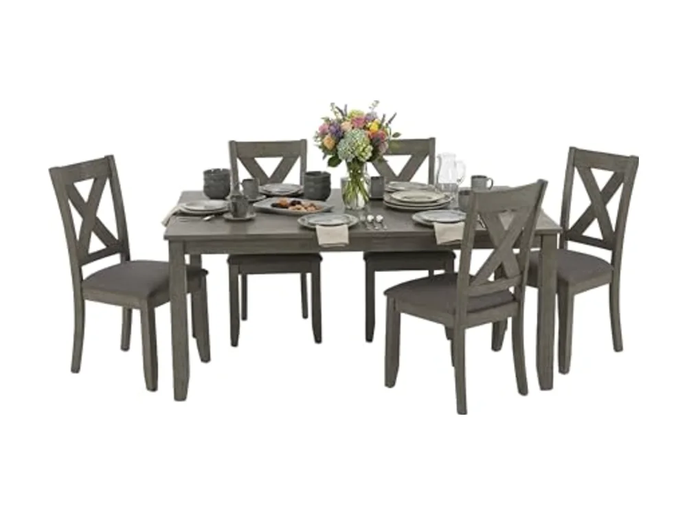 Caitbrook Rustic 7-Piece Dining Set