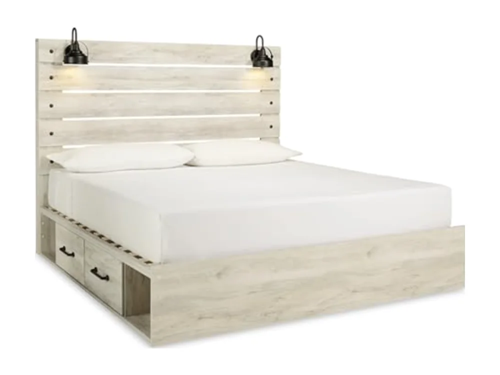 Cambeck King Platform Bed with Drawers