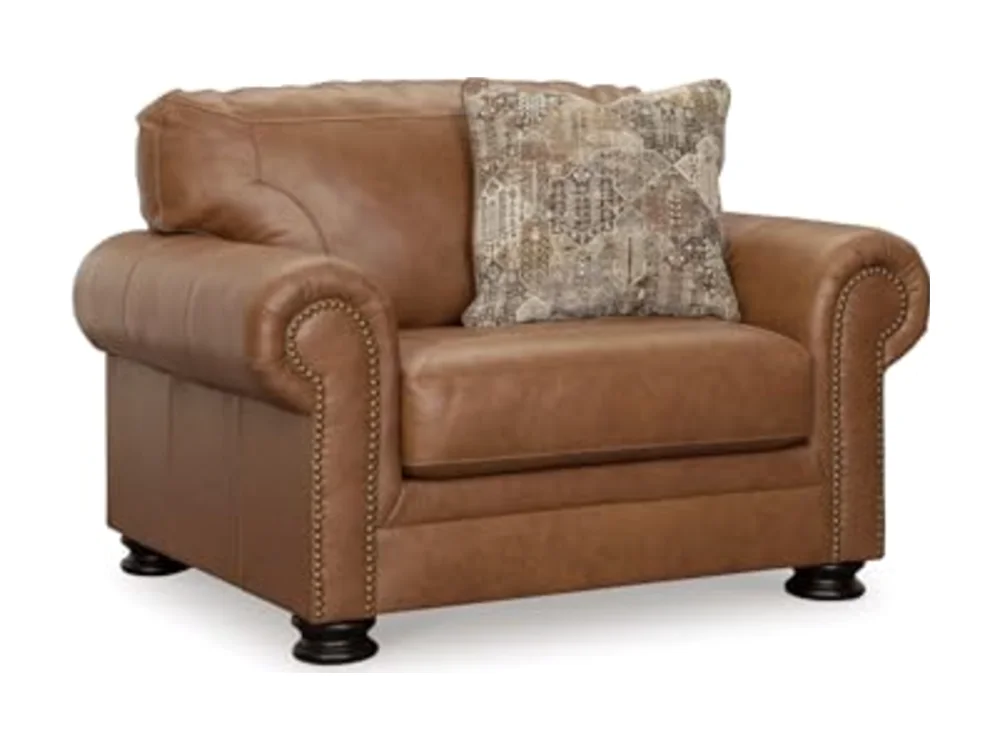 Carianna Oversized Leather Accent Chair