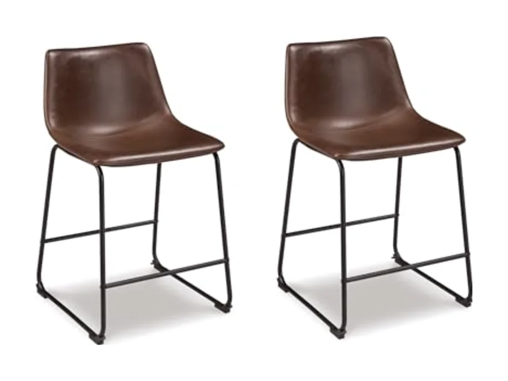 Centiar 24" Counter Height Modern Bucket Barstool 2 Count