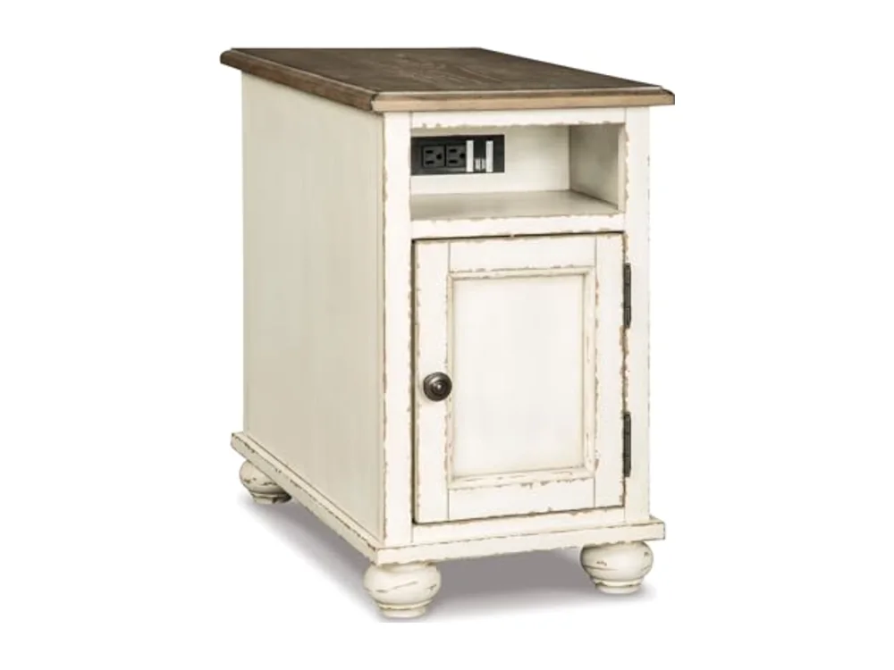 Chairside End Table with Charging Station