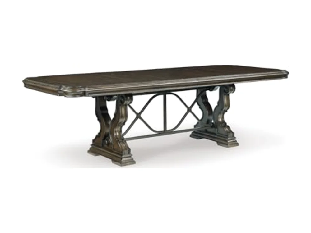 Double Pedestal Dining Table