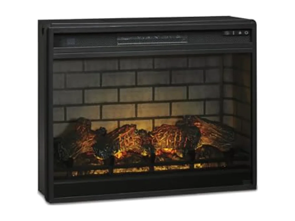 Electric Infrared Fireplace Insert with LED