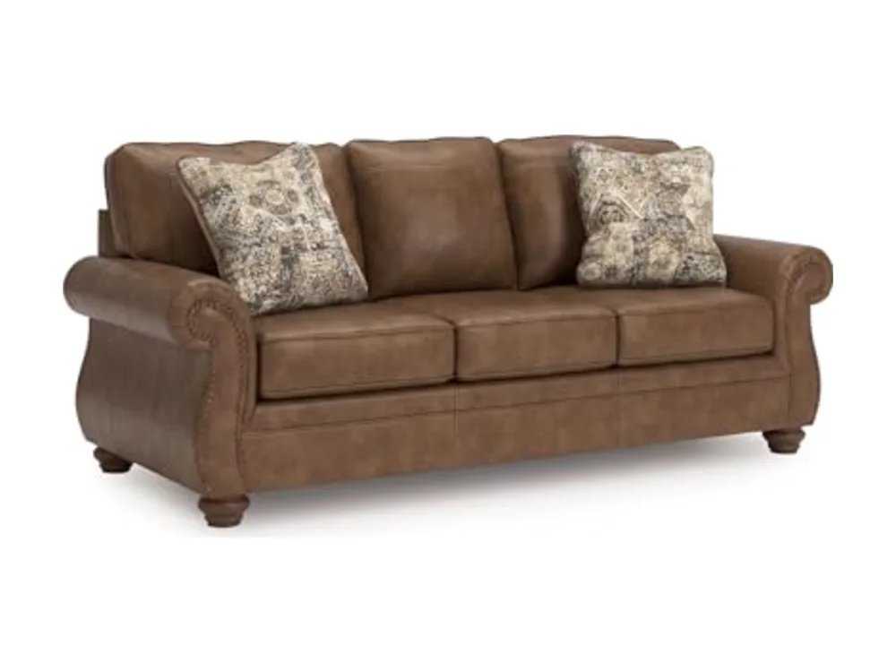 Faux Leather Sofa