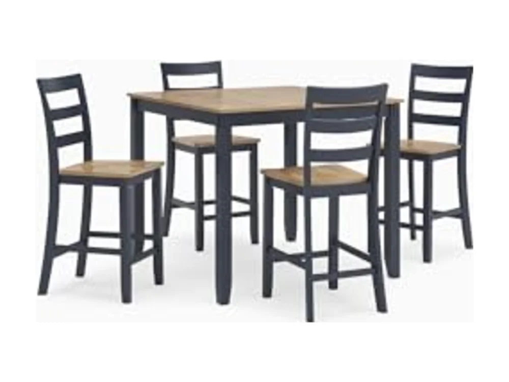 Gesthaven Counter Height Dining Table Set 4 Bar Stools