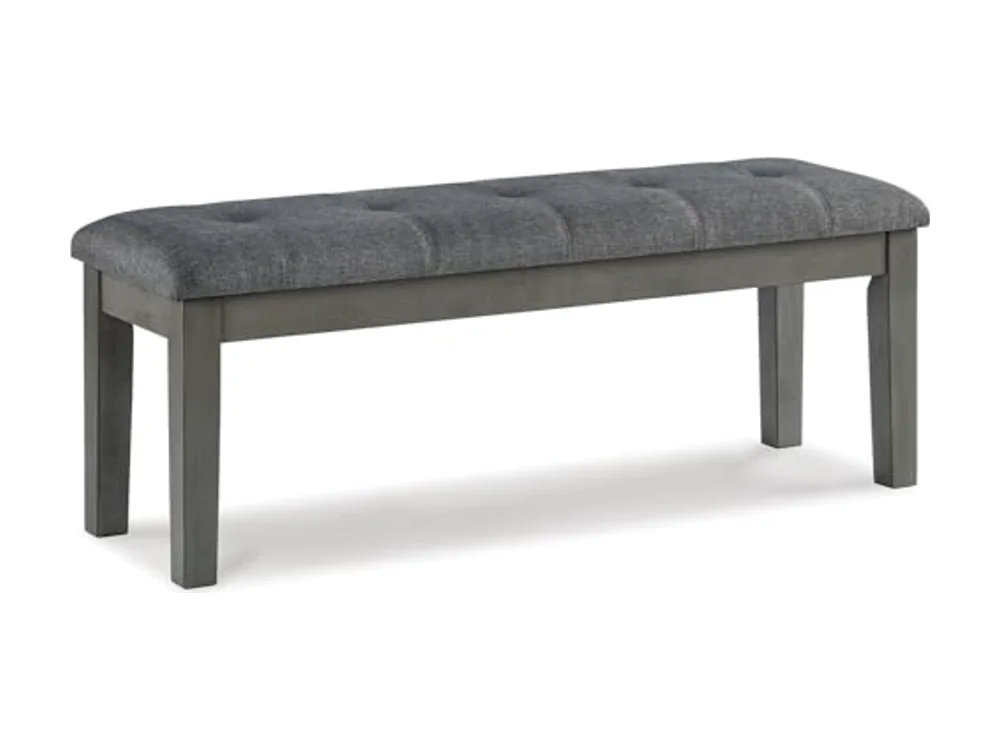 Hallanden Rustic Tufted Upholstered Dining Room Bench