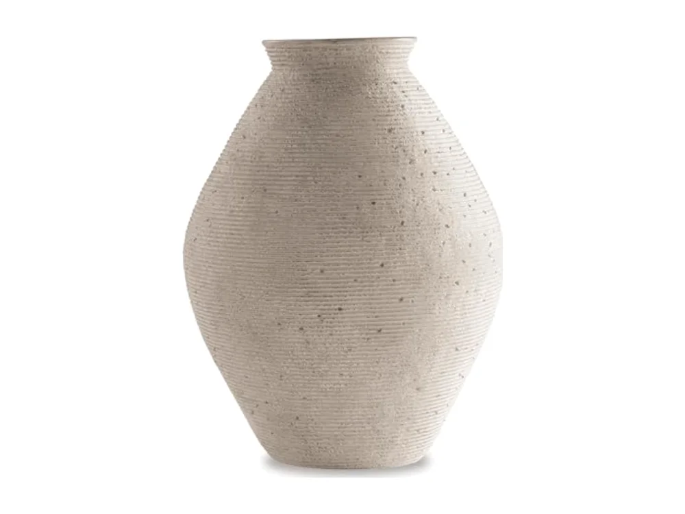 Hannela 17" Modern Distressed Polyresin Vase