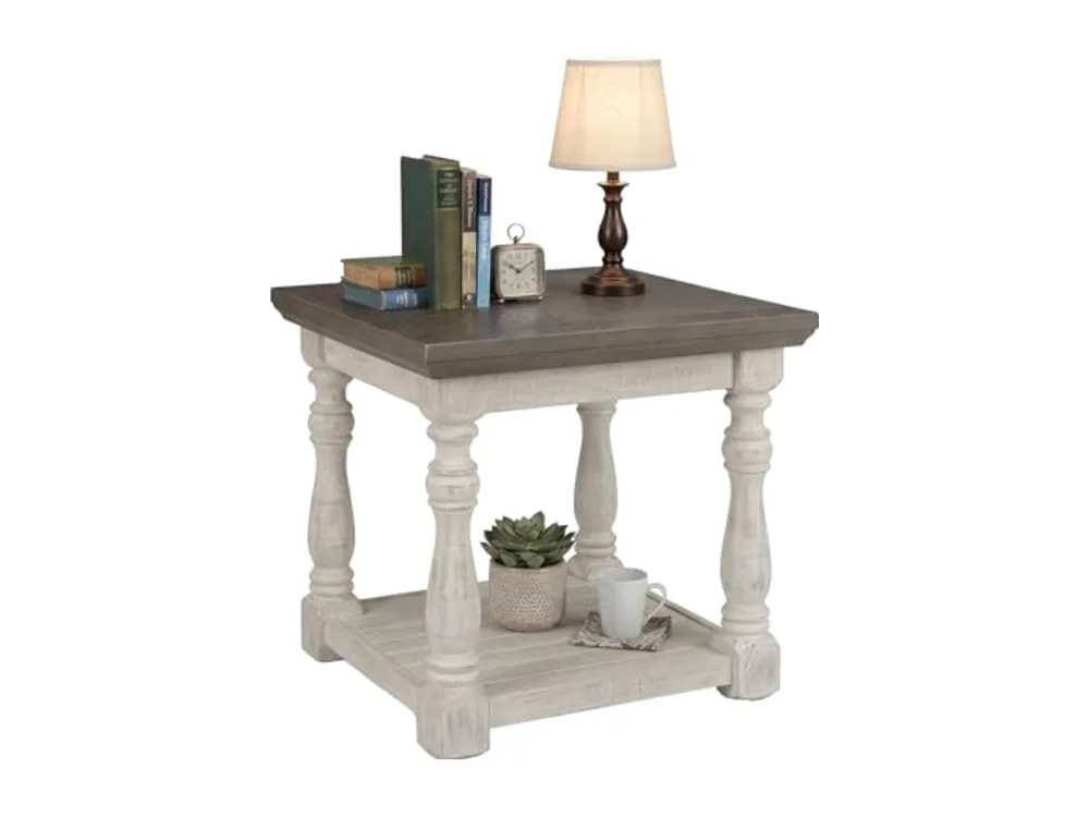 Havalance Farmhouse Rectangular End Table