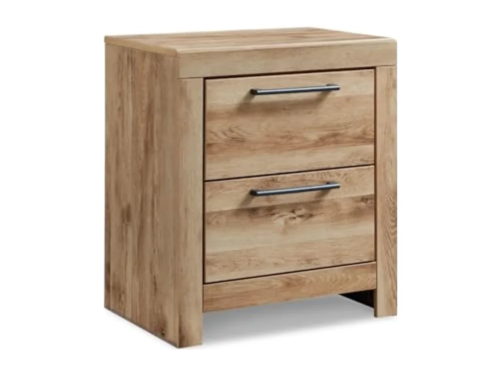 Hyanna Rustic Contemporary 2 Drawer Nightstand with 2 USB