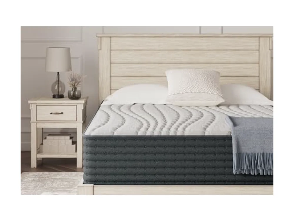 Hybrid 1300 13 Inch Plush Gel Memory Foam Mattress with Edge
