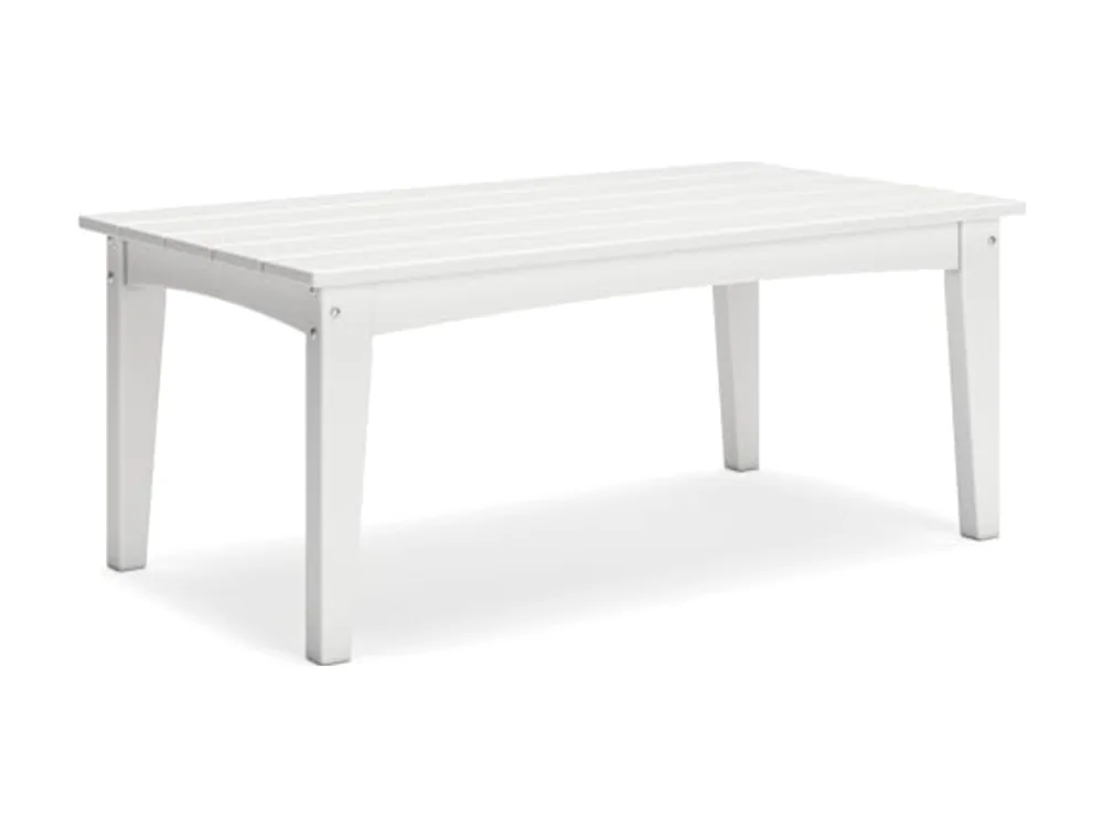 Hyland Wave Modern Weather Resistant HDPE Outdoor Coffee Table