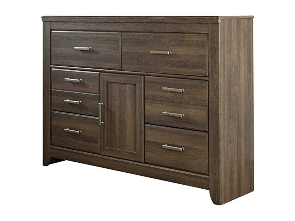 Juararo Rustic 6 Drawer Dresser with 1 Cabinet & Adjustable