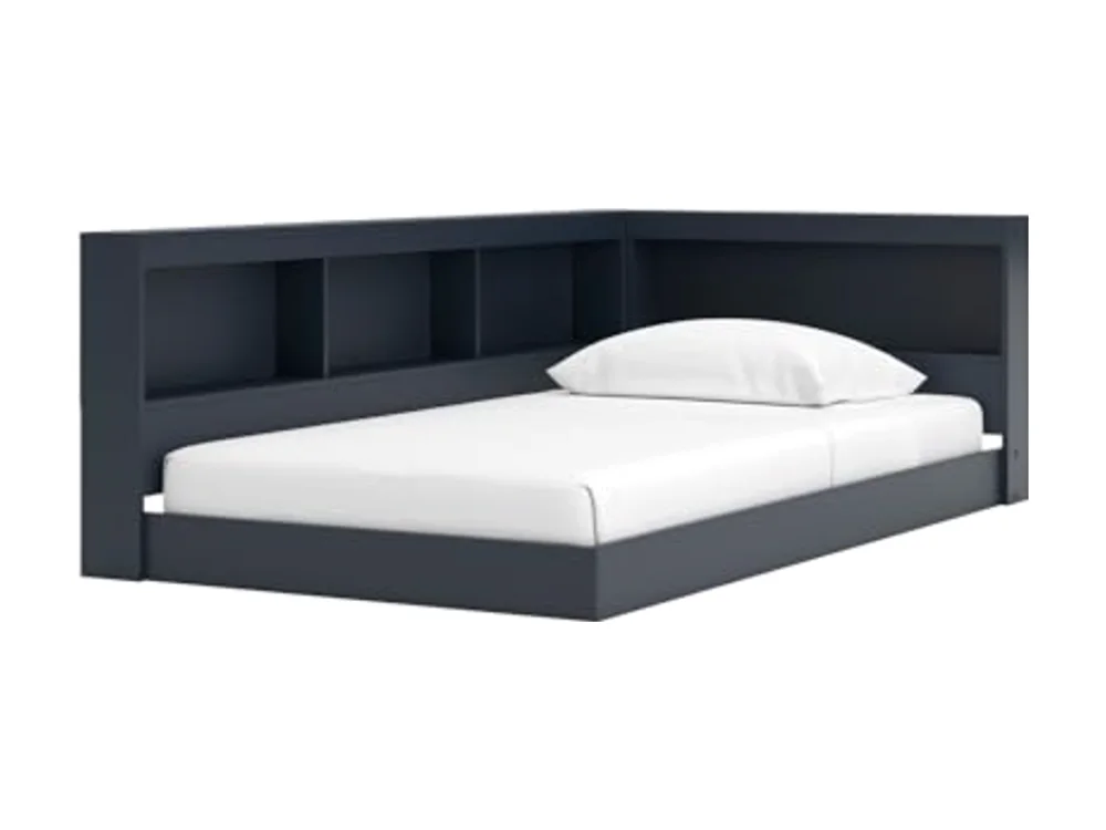 Kids Twin Bookcase Storage Bed