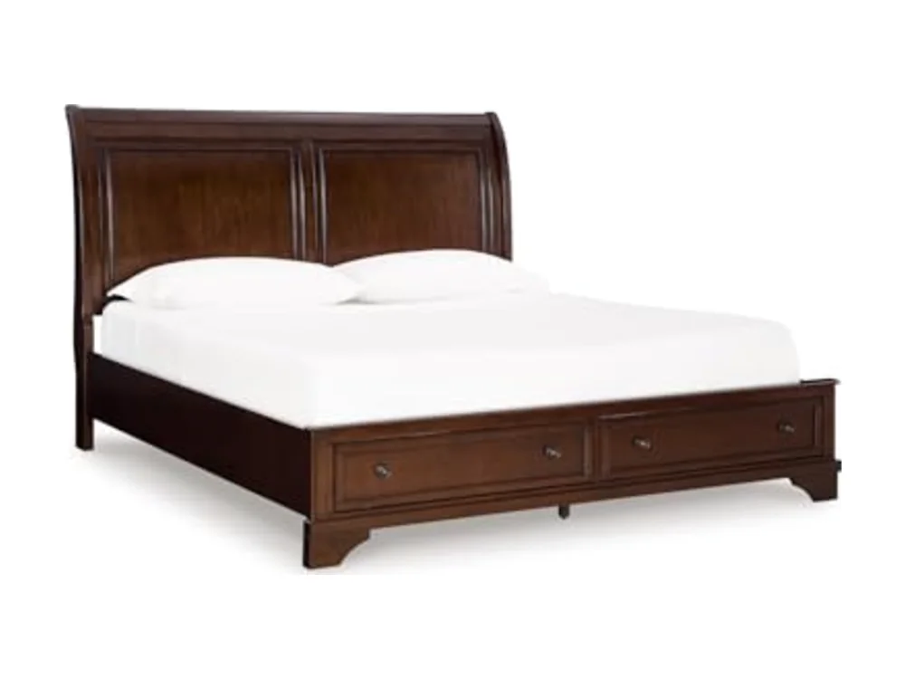 King Sleigh Storage Bed Frame
