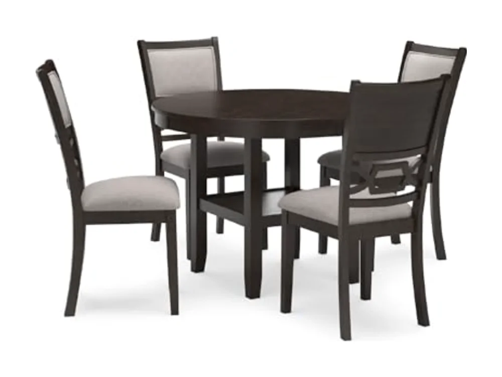Langwest Transitional 5 Piece Dining Table Set