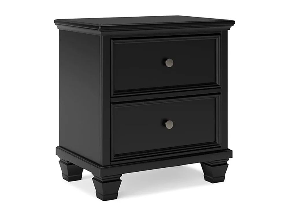 Lanolee Classic 2 Drawer Nightstand for Bedroom