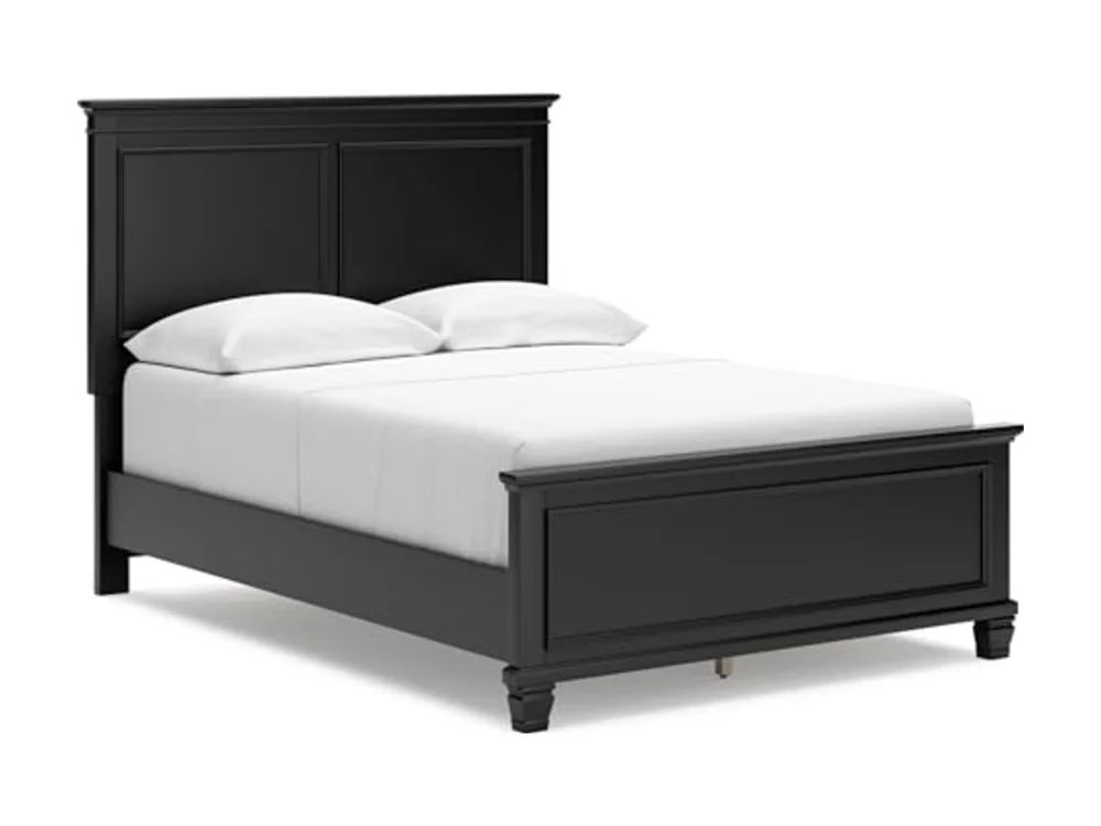 Lanolee Transitional Full Panel Bed with Tapered Feet