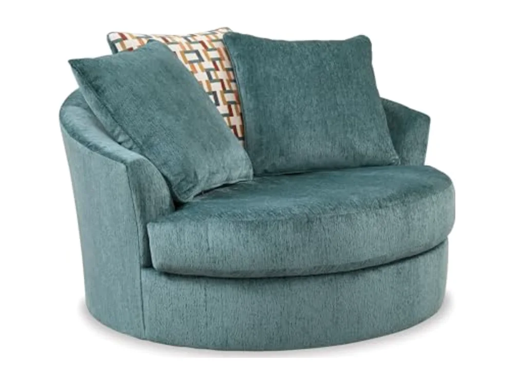 Laylabrook Scandinavian Upholstered Oversized Swivel Accent