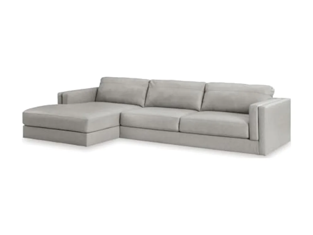 Leather Match Sectional Couch