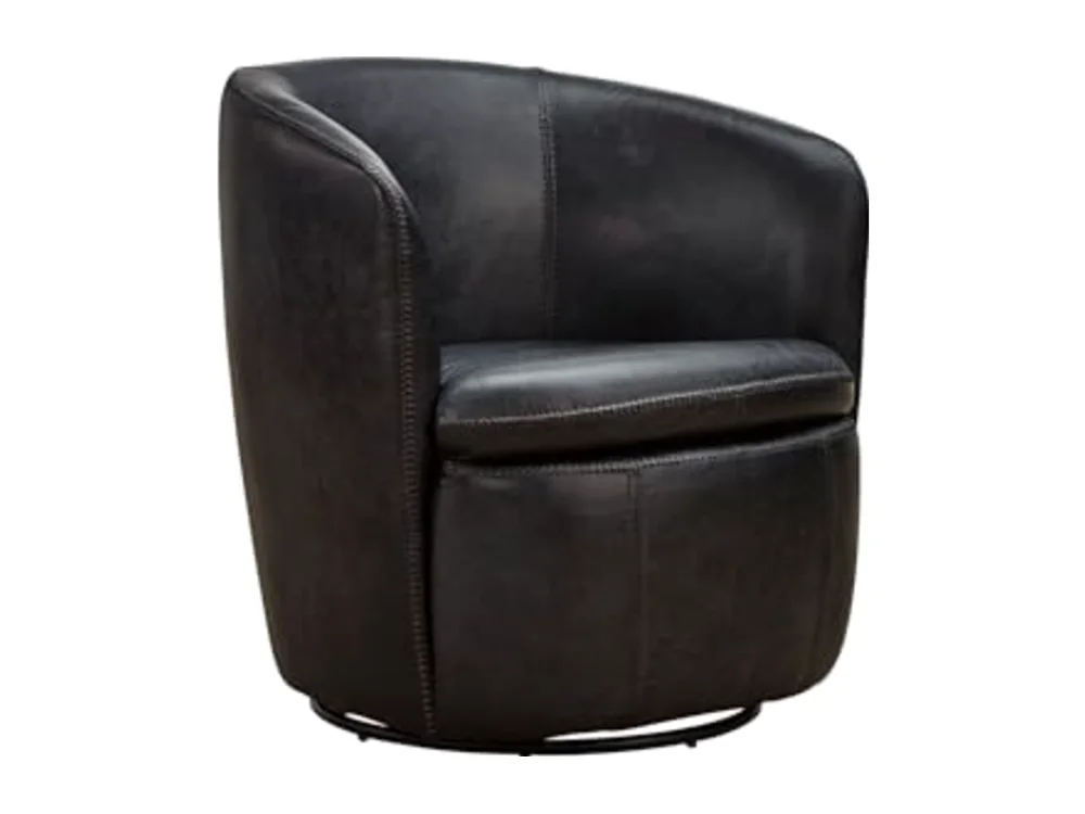 Leather Swivel Accent Chair