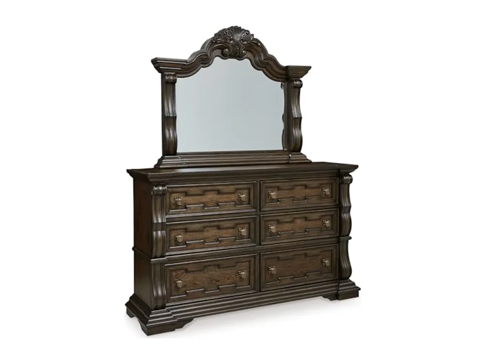 Maylee 6 Drawer Dresser with Mirror