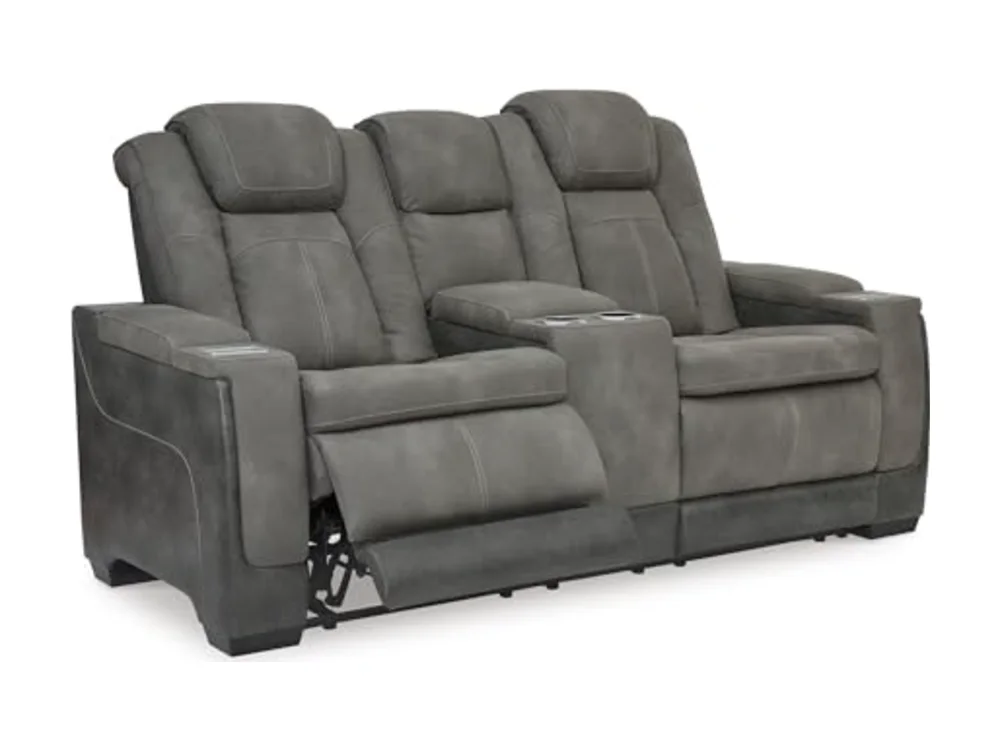 Power Reclining Loveseat with Console