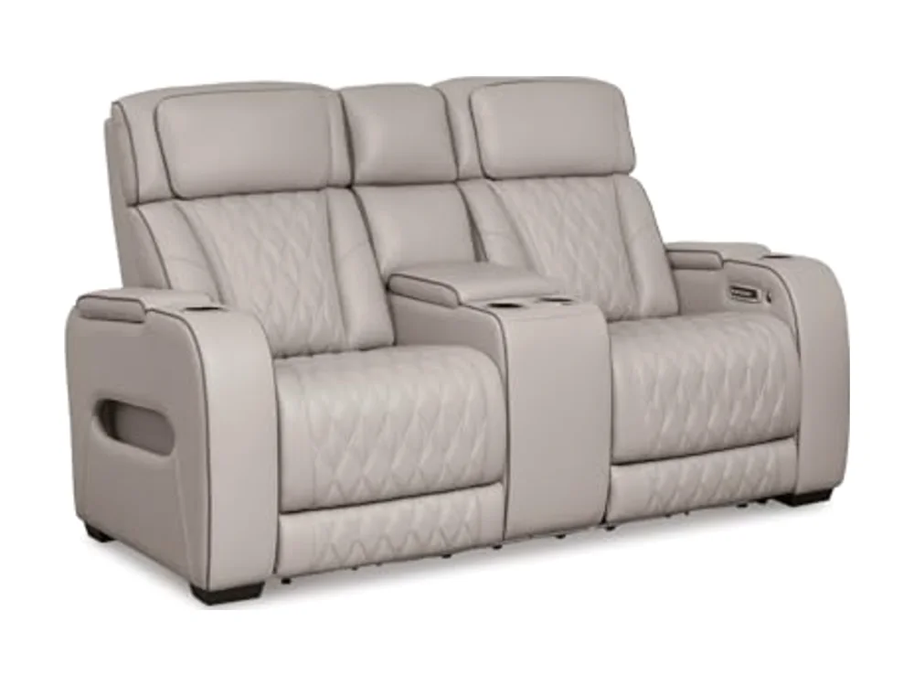 Power Reclining Loveseat with Console