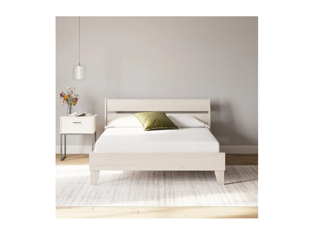 Queen Size 8 Inch Medium Firm Charcoal Gel & Green Tea