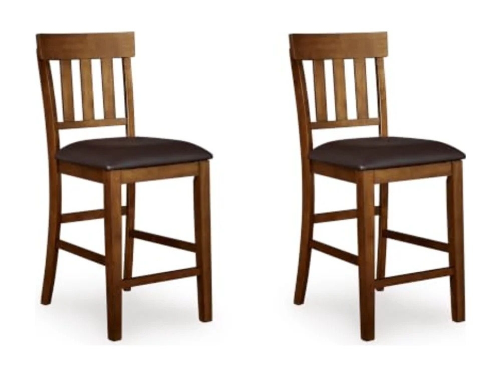 Ralene Traditional 26" Counter Height Faux Leather Seat