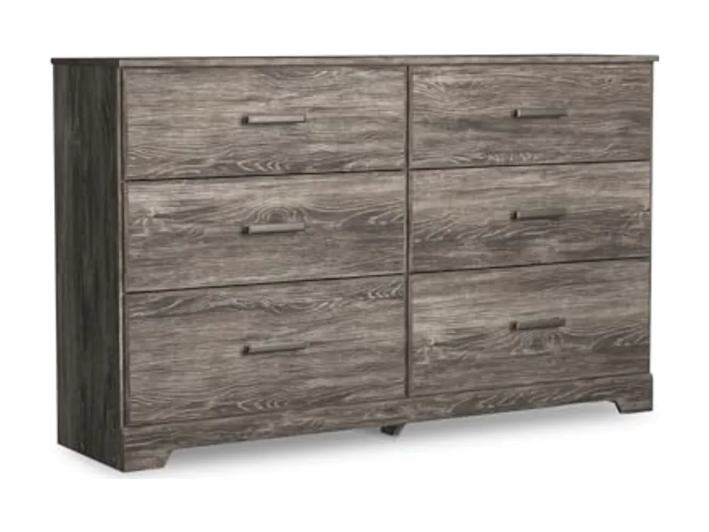Ralinksi 6-Drawer Rustic Gray Double Dresser