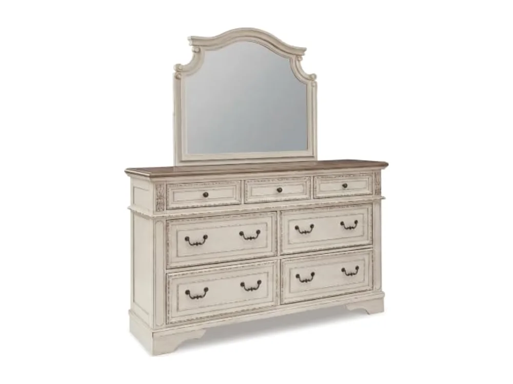 Realyn 7 Drawer Dresser and Mirror