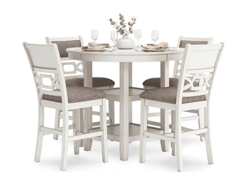 Round Dining Table Set for 4