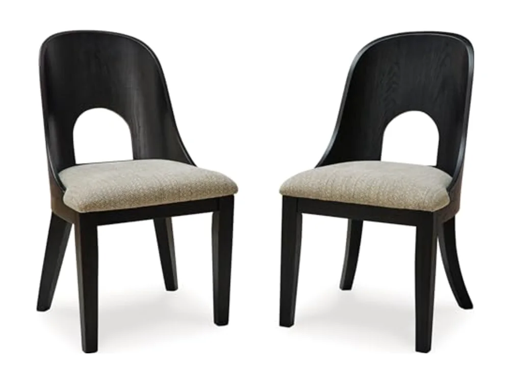 Rowanbeck Contemporary Armless Herringbone Upholstered Dining