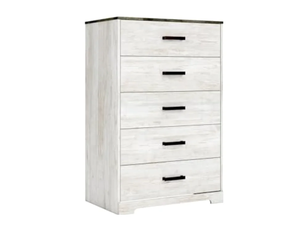 Shawburn Rustic 5 Drawer Chest of Smooth-Gliding Drawers