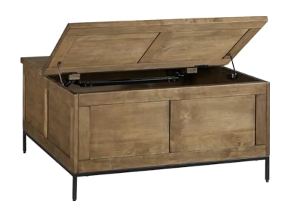 Square Lift-Top Coffee Table with Storage