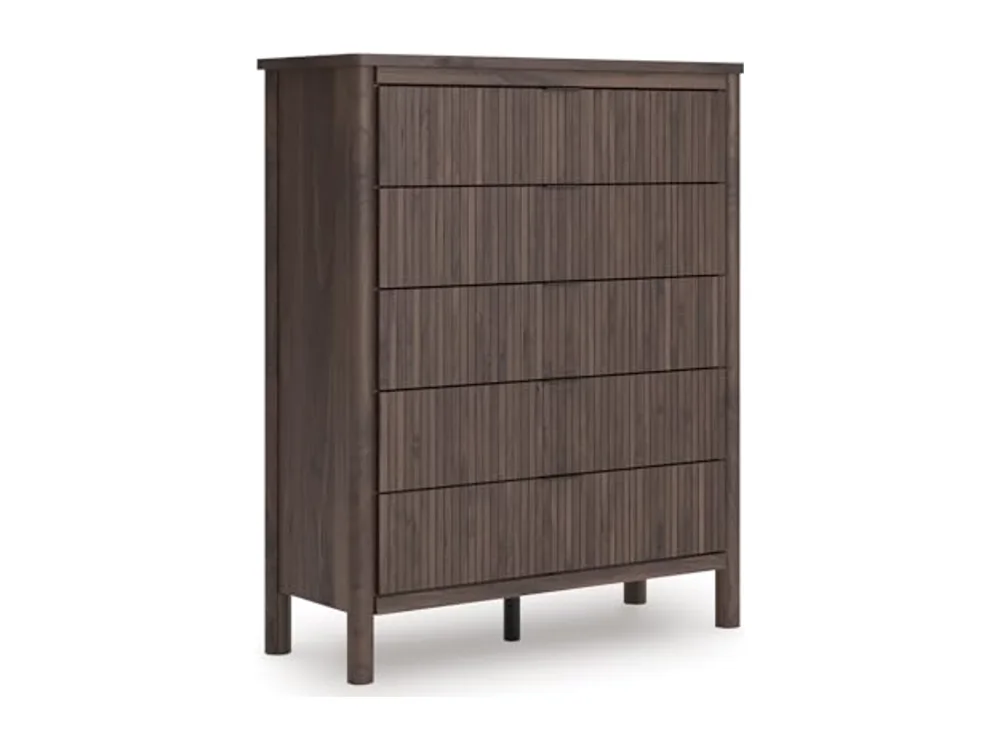 Symarro Vintage 5-Drawer Wide Chest with Easy Glide